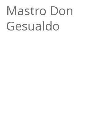 Afficher "Mastro Don Gesualdo"