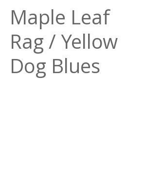Afficher "Maple Leaf Rag / Yellow Dog Blues"