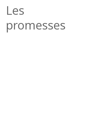 Afficher "Les promesses"