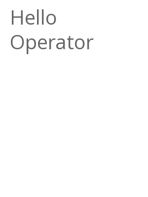 Afficher "Hello Operator"