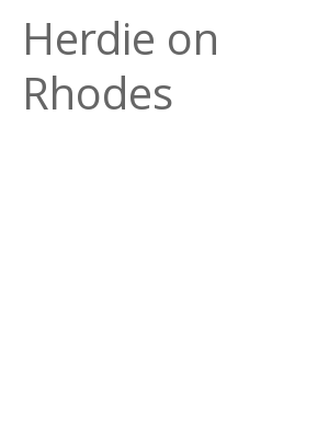 Afficher "Herdie on Rhodes"