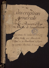 Afficher "MS 35 - Description générale de la province, pays et duché de Bourbonnois, par Nicolas de Nicolaï"