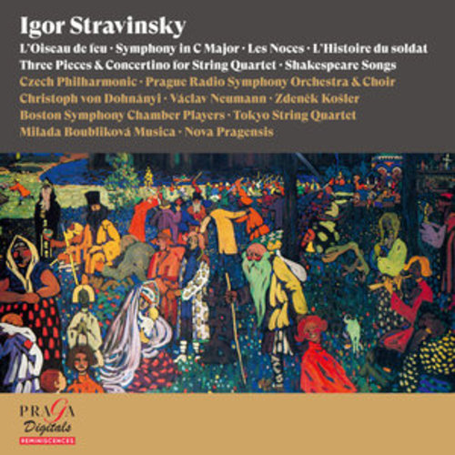Afficher "Igor Stravinsky: The Firebird, Symphony in C Major, The Wedding, L'Histoire du soldat, Three Pieces & Concertino for String Quartet, Shakespeare Songs"