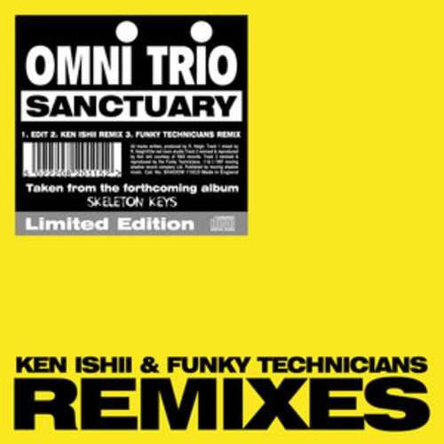 Afficher "Sanctuary (Edit) / Sanctuary (Ken Ishii Remix) / Sanctuary (Funky Technicians Remix)"